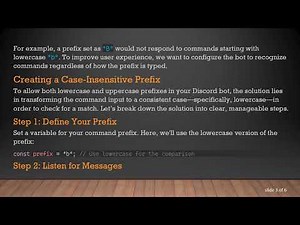 How to Make Your Discord Bot's Prefix Work with Lowercase and Uppercase Letters