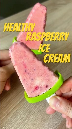 2-Ingredient Healthy Raspberry Ice Cream