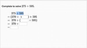 Addition using groups of 10 and 100