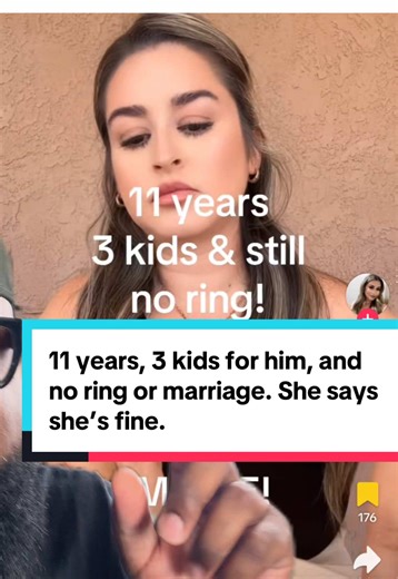 #greenscreen 11 years three kids for him and no ring or marriage. She said she’s fine. #ring #marriage #3kids #fine