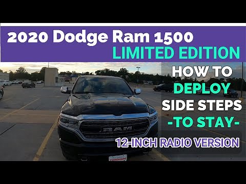 2020 RAM 1500 LIMITED EDITION - HOW TO DEPLOY SIDE STEPS TO STAY DEPLOYED 5TH GENERATION RAM