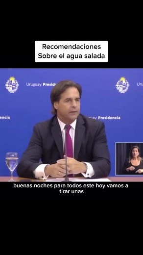 Lacalle Pou tips sobre el agua salada. #lacallepou #aguasalada#humor