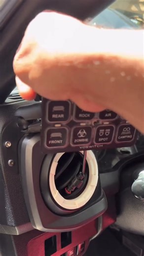 Check this #Mictuning RGB Switch Panel🤙the remote control can reach up to 265 ft #switchpanel #controlpanel #truckaccessories #overland #toyota