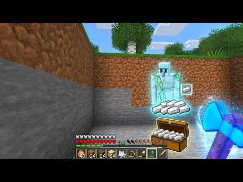 Starting My First Iron Farm in Minecraft Survival! (pt-29) [play mh]