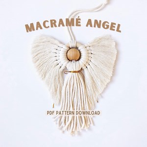 Macrame Angel Ornament Pattern: DIY Christmas Tree Decor (PDF Pattern) - Etsy