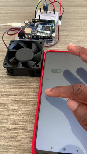 DC Motor SPEED control with UNO R4 WI-FI | Arduino IoT Cloud #arduino #technology #diy #fyp