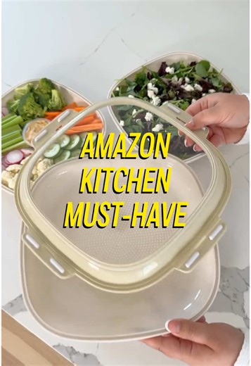 Snack smarter with the ultimate kitchen must-have! The Crudités Snack Tray keeps your goodies fresh, organized, and ready to roll—whether you're meal prepping or heading out on an adventure! ✨ Flip-top lid for versatile storage ✨ BPA-free, dishwasher & freezer safe ✨ Stackable, stylish, and oh-so-convenient Snacking just got an upgrade—grab yours now on Amazon! 🛒 #Cruditeseveryday #MealPrepContainers #ReusableFoodContainers #PortableSnackTray #TravelMealPrep #AmazonKitchenFinds #EcoFriendlyStor