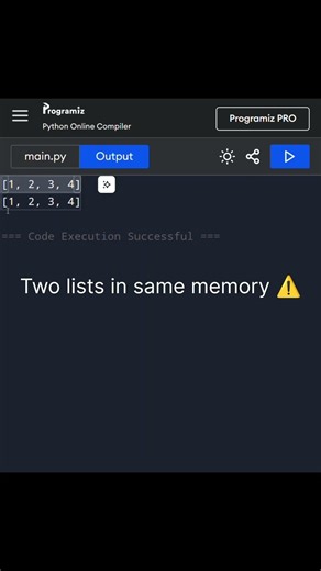 I changed b… why did a change too?! 😳 (Python mistake)