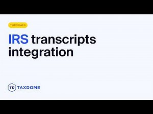 How to download IRS transcripts directly in TaxDome