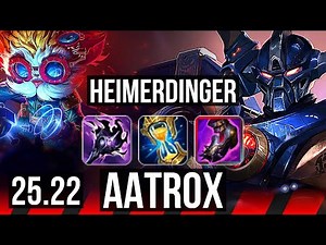 HEIMERDINGER vs AATROX (TOP) | EUW Master | 25.22