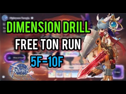 LIVE NOW 🔴 FREE TON RUN 5F–10F + Dimension Drill | Ragnarok Origin Classic