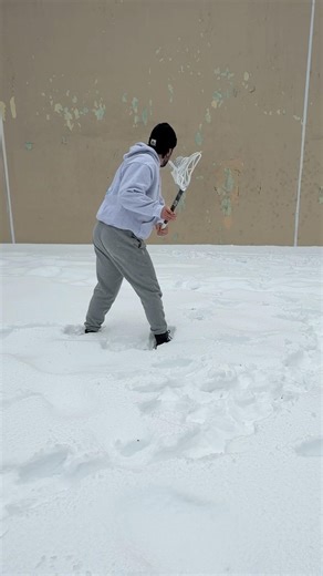 There’s something special about a snowstorm that makes me want to find a wall.