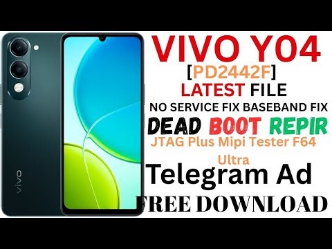 VIVO Y04 [PD2442F]DEAD BOOT REPIER NO SERVICES FIX BASEBAND FIX DUMP 14GB TESTED