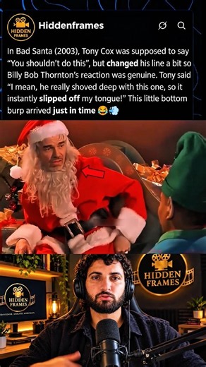 Tony Cox’s Hilarious Improvised Line Caught Billy Bob Thornton Off Guard!🤣| Bad Santa (2003) #shorts