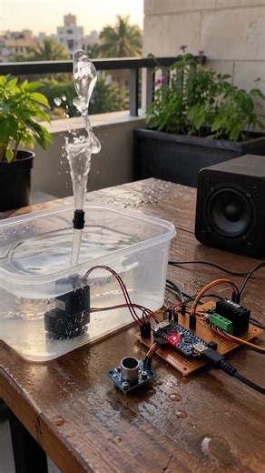 When Music Turn Water Into a Moving Pattern