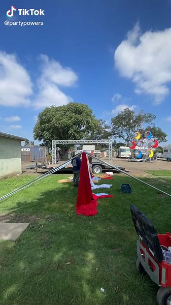 1st Birthday Event Decor: 20x20 Tent & Drapes Rental Tutorial