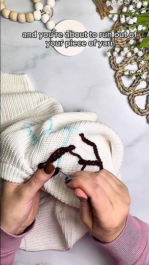 How to Add New Yarn Mid-Chain Stitch (Without Breaking the Line!) Embroidery Tips and Tricks!