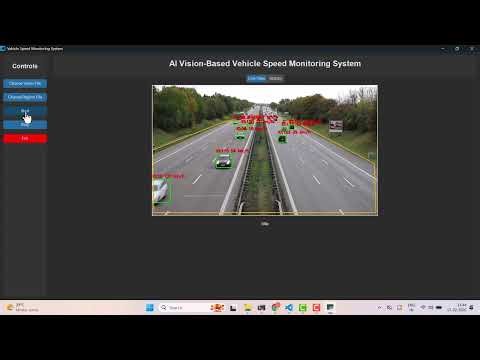 🚗 Real-Time Vehicle Speed Detection & Monitoring System Using Computer Vision & Deep Learning