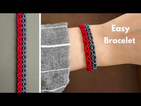 Easy micro macrame bracelet tutorial 