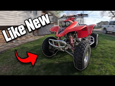 Installing New Tires & Ripping Up the Track! (Honda 400EX)