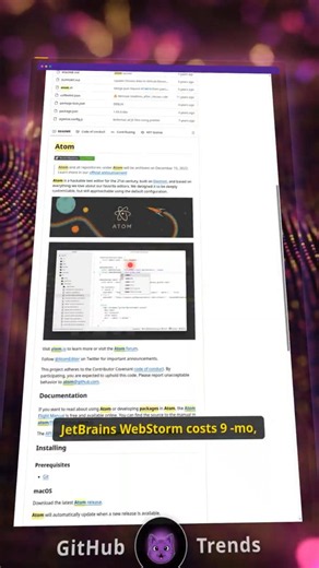 Atom: The Free Editor That Birthed VS Code #Shorts