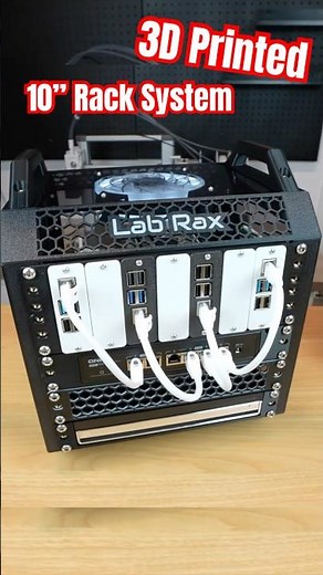 Introducing Lab Rax, A 3D Printable & Modular 10" Rack System #3dprinting #minilab #10inch