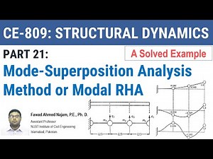 21 - Mode-Superposition Analysis Method or Modal RHA - A Solved Example