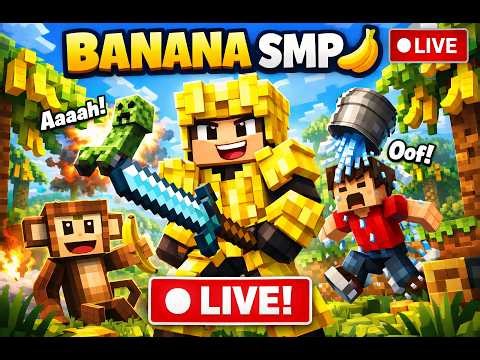 Banana Smp | Minecraft Hindi | PUBLIC SMP 24/7 ONLINE #minecraft