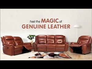 Recliner Sofa Set | 3 Seater Recliner Sofa for Living Room - Joy | Recliners India #reclinersofa