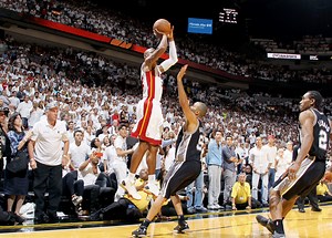 Ray Allen takes in Heat game, discusses legacy of clutch Finals 3