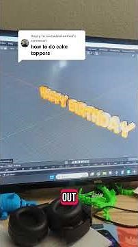 How to Make Custom Cake Toppers #3dprinting