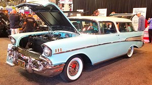 Rare 1957 Chevy Nomad 'Showmad' Tri-Five Fuelie 283 V-8 Surfaces at SEMA 2024