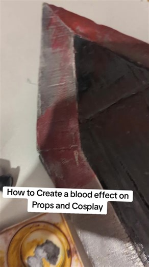 How to create a blood effect on props and cosplay #tutorial #halloween