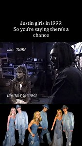 January 1999: ‘We’re just friends.’ January 2001: Matching denim at the AMAs. January 8, 2001 pop culture changed forever 👖💙 Was Justin your first love too?!? #90s #justin #denim #britneyspears #love | Thinking Of NSYNC