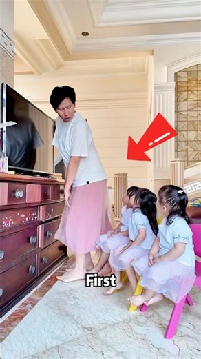 Dad taught his daughters to behave like lady #funny #shorts