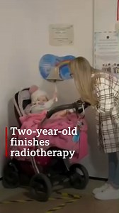 "Florence, you're amazing and we're super proud" 🔔❤️ This is the moment the two-year-old rung the bell to mark the end of her radiotherapy. Her mum Sophie told us about how amazed she's been at Florence's high spirits while being treated for a fast-growing cancer. Watch the full video here: https://bbc.in/3GJJQmT | BBC Nottingham