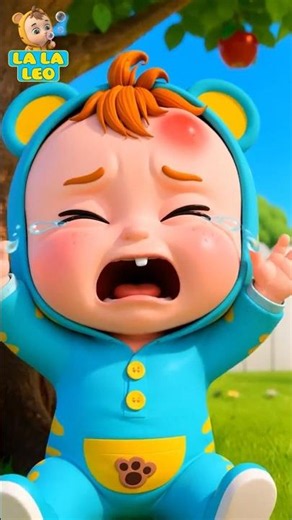 Leo Get Hurt | Baby Get Boo Boo Song | Sick Song | Nursery Baby Cartoon 👶🎶 #shorts