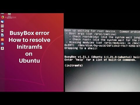 How to solve BusyBox error in ubuntu |How to solve initramfs error