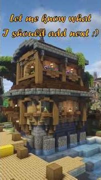 Part 4- A fisher :D #minecraft #minecraftbuilding #minecraftbeauty