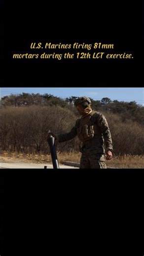 U.S. Marines firing 81mm mortars during the 12th LCT exercise. #usmarines #marinecorps