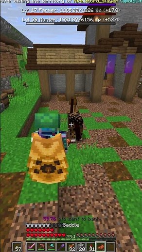 saddle crafting and horse riding in Minecraft tutorial