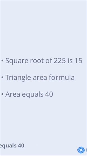 Square roots and Triangle Area solved and explained comprehensively #maths #viral #squareroot