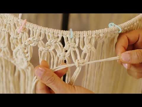 Einen Lampenschirm aus Makramee herstellen