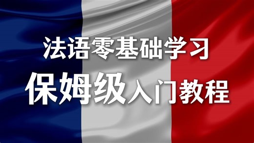 【法语入门】保姆级入门教程，每天只要抽几分钟学习，带你从0基础小白成为法语C1大佬！！！