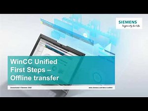 04 - SIMATIC WinCC Unified - Transfer project (offline)