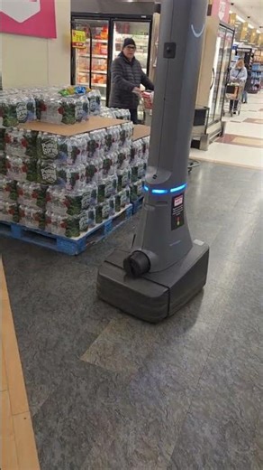 RoboCop ED-209 patrolling at a New Jersey Stop & Shop