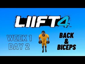 LIIFT4 workout // Week 1 Day 2 // Back and Biceps - Circuit