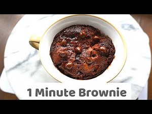 1 Minute Cake| Nutella Brownie Mug cake〜Dessert Wizard
