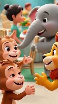 Jungle Wedding Celebration | Lion & Elephant Royal Wedding Story #cartoon #junglefun #animation