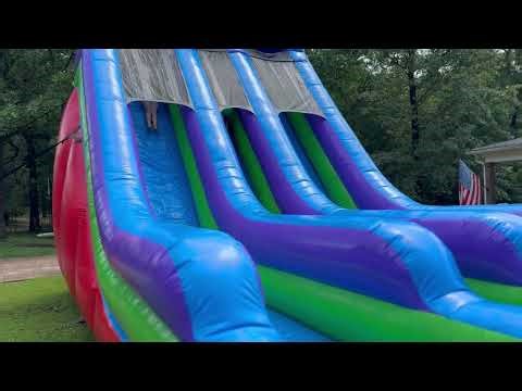 18ft dual lane waterslide